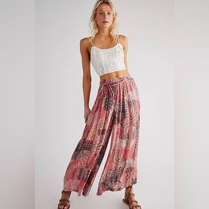 FP Get Away Wrap Wide-Leg Printed Pants